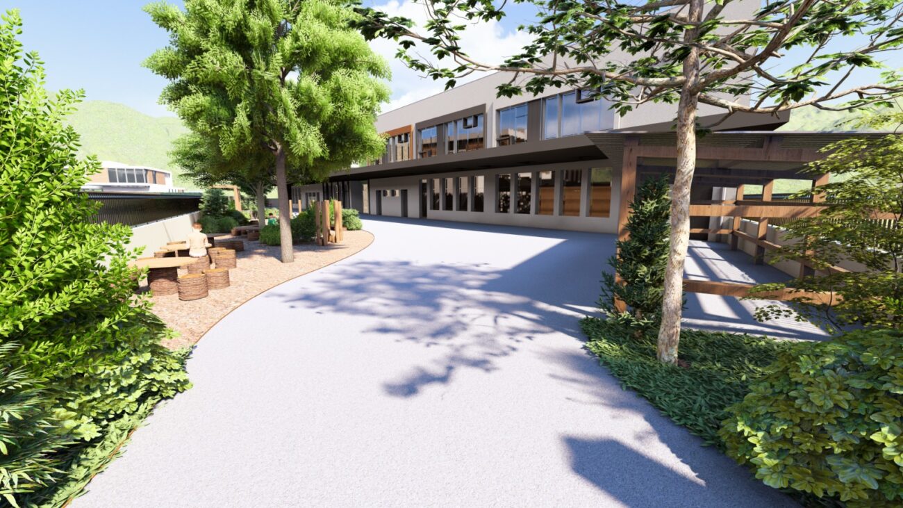 Au bois des découvertes - vue entrée