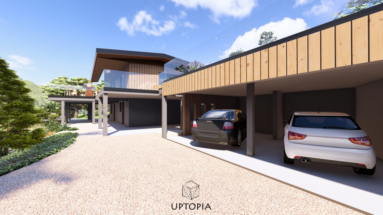 Parenthèse extérieure - vue garage