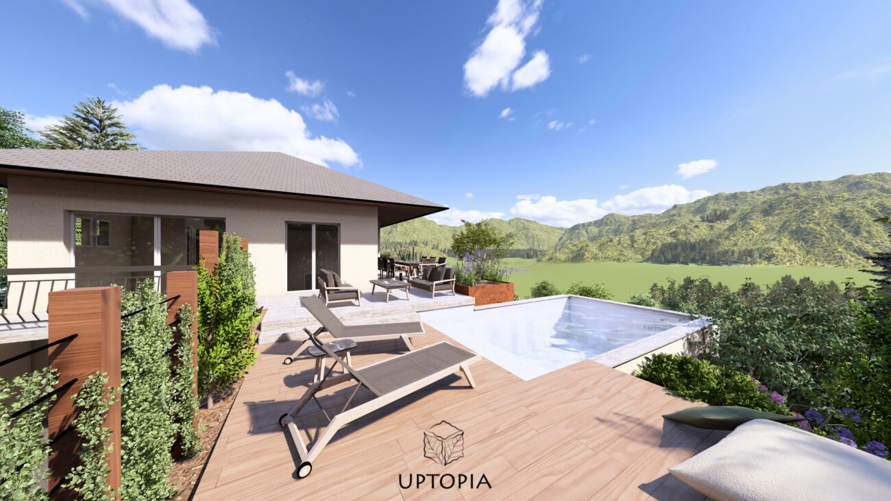 Havre d'altitude - vue terrasse